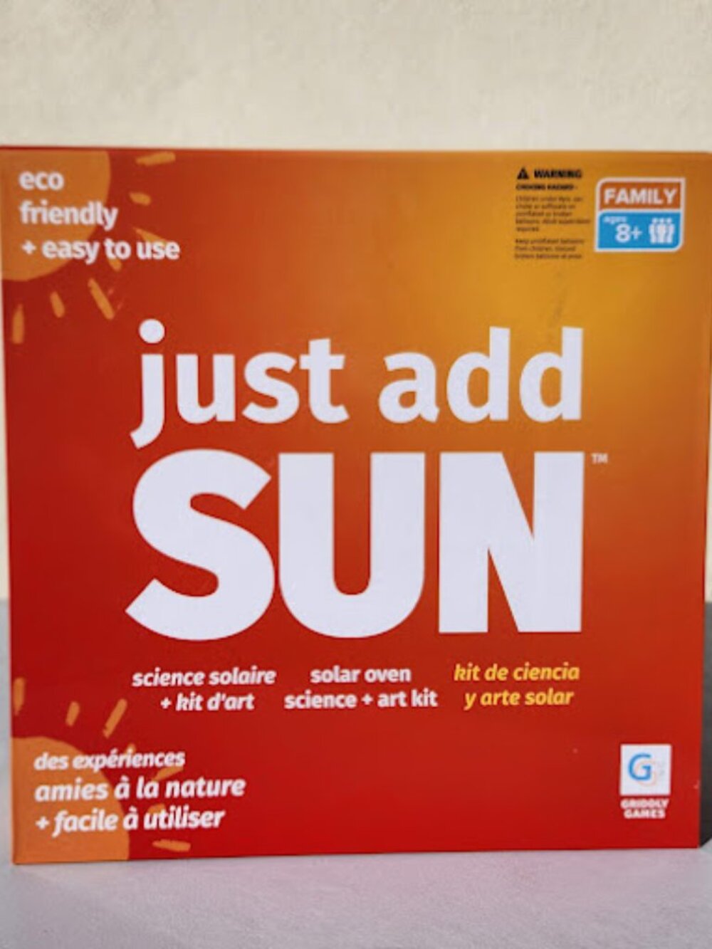 Griddly Games Just Add Sun Solar Science Art Kit Solar Oven Cooking Chemistry Ki
